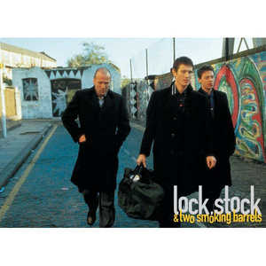 โปสการ์ดล็อคสต็อคและถังรมควันสองใบ ภาพศิลปะติดผนัง - Product Image 1