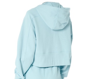 Conjunto Deportivo de Felpa 100% Algodón con Cremallera y Logotipo Personalizado, Nuevo Conjunto Corto Impermeable, Transpirable y Resistente al Viento para Mujer, Ropa de Dormir - Product Image 6