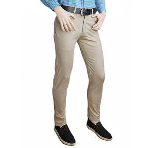 เชส วาเลว์กางเกงผ้าฝ้ายลำลองสำหรับผู้ชาย-สีเบจ ไซส์ 30 - Product Image 1