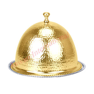 Homemaker Serving Koozy Tray <b>Gold</b> Silver Bowls Use As a Decoration Placing on Table or <b>Kitchen</b> Serving Dry Fruits - Product Image 5