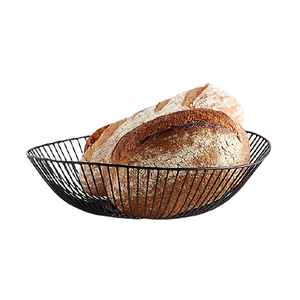 Panier en fer de qualité supérieure, couleur noire, design antique, taille personnalisée, panier de rangement pour aliments de cuisine à domicile, provenance d'Inde - Product Image 2