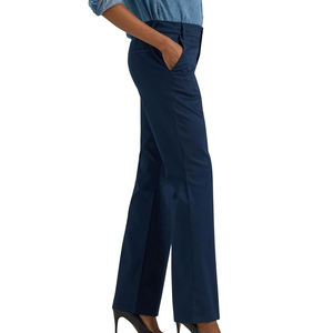 2024 Elegante ropa de calle Pantalones de mujer con bolsillos pierna recta de talla grande Pantalones de mujer ligeros hechos en fábrica - Product Image 5