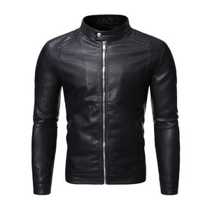 Chaqueta de cuero genuino de oveja/vaca para hombre 2025 estilo de moda logotipo personalizado con chaquetas de cuero de calidad superior - Product Image 6
