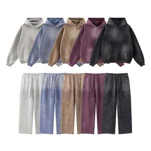 Nouvelle tendance poids lourd impression personnalisée sweat à capuche surdimensionné tricoté Streetwear mode avec col à capuche Style décontracté pour l'hiver - Product Image 6