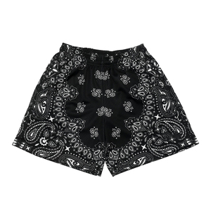 2025 couleurs personnalisées imprimé hommes maille Bandana sec 100% Polyester personnalisé Paisley impression maille basket-ball Shorts DDP expédition - Product Image 5