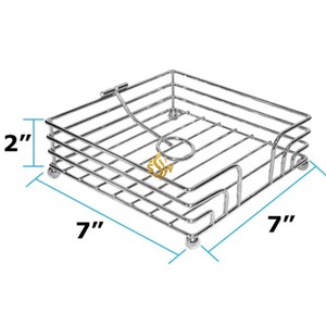 ที่ใส่กระดาษเช็ดปากสีเงินดีไซน์ทันสมัยที่ใส่กระดาษทิชชู่สแตนเลสร้านอาหารคาเฟ่โรงแรมจากฟ้าเจ็ดสิ่งมหัศจรรย์ - Product Image 2