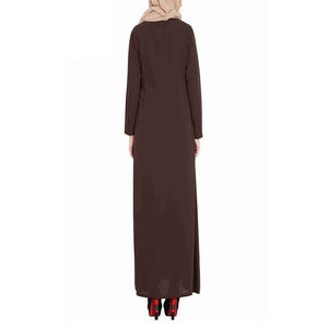 Nouvelle robe abaya musulmane décontractée pour femmes, mode printemps, manches longues, ample, grande taille, OEM - Product Image 2