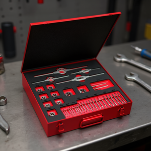 Juego de Machos y Terrajas USAG de 40 Piezas con Llaves para Machos, en Caja de Acero Laminado - Product Image 3