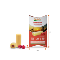Barritas Saludables Berry Rush Bisabor 4x25g (Paquete de 100g) Almendras Naturales con Relleno de Frambuesa Sabor Dulce para Atletas