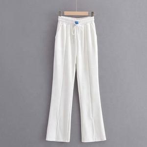 กางเกงวอร์มมีเชือกรูดสำหรับผู้หญิงกางเกงสเวตเตอร์กลางแจ้งลายทางทรงหลวมโอเวอร์ไซส์ทำจากผ้าฝ้าย - Product Image 5