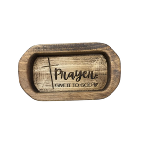 ชามแป้งไม้สำหรับสวดมนต์ขนาดเล็กแกะสลักด้วยมือของขวัญสำหรับคริสเตียนสไตล์ชนบทจากเวียดนาม - Product Image 1