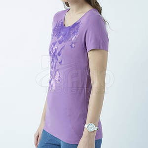 Camisetas de mujer Ropa informal Camisetas de mujer hechas de algodón Camisetas de mujer de precio barato Camisetas de mujer - Product Image 1