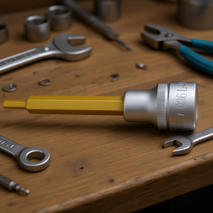 Hazet 1/2'' Long <b>Square</b> Hexagonal Socket Premium Quality Screwdriver <b>Tool</b> - Product Image 2