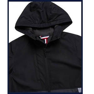 Échantillon gratuit, vente en gros, veste d'hiver pour homme, mode, extérieur, toile, polyester, polaire, col montant, logo personnalisé sur le devant - Product Image 5