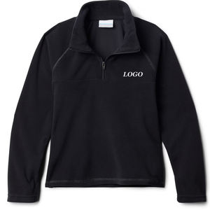 Sweat-shirt pour garçons, couleur unie, col montant, fermeture à boutons, prix de gros, OEM, logo personnalisé, prix d'usine, vêtements décontractés - Product Image 1