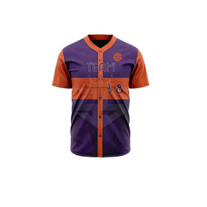 Nueva llegada Ropa deportiva 100% Tela de poliéster Uniforme de béisbol Mejor precio Uniformes de béisbol - Product Image 3