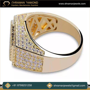 Bague personnalisée en argent 925 plaqué rhodium avec diamant moissanite de forme hexagonale, cadeau de fiançailles, de mariage, d'anniversaire, de fête, unisexe, de luxe - Product Image 6