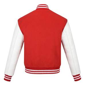 OEM Wholesale Custom Varsity Jacket For Men Winter Coats with Embroidery Decoration Canvas Fabric Custom Logo Baseball Jacket - Product Image 6