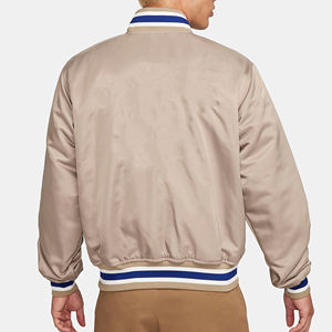 Blouson Bomber en Satin Personnalisé Neuf de Marque Hiver, Taille Plus, Lettre Homme, Personnalisé, Vente en Gros, Blouson Bomber pour Homme 2025 - Product Image 2