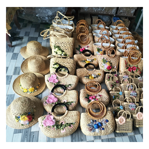 Sac en jacinthe d'eau, matériau naturel tissé en jacinthe, adapté au rangement quotidien et à l'utilisation comme sac à main, Vietnam - Product Image 1