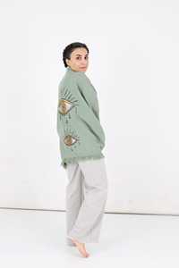 Camisón de satén de lujo para mujer, bata de dormir, Kimono Floral al por mayor, albornoz con estampado de leopardo y cinturón Sexy para el verano - Product Image 3