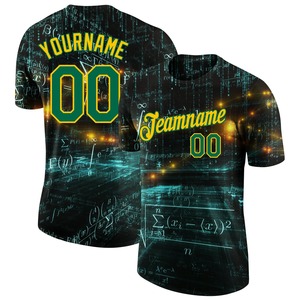 Venta al por mayor Direct camisas Engro ropa deportiva industria camisetas patrón 3D personalizado diseño Matemáticas Rendimiento camiseta - Product Image 1