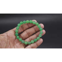 Pulsera de Cristal con Cuentas de Aventurina Verde en Forma de Bola de 7 Pulgadas y 8 mm, Protección Espiritual, Curación, Unisex