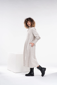Robe en lin Renaissance Robe Boho en lin à manches bouffantes Robe Maxi en lin pour femmes - Product Image 3