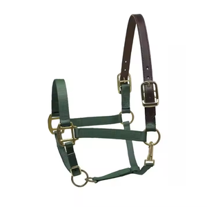 Cabestro de Nailon Resistente para Caballo, Acolchado, Ajustable, con Gancho de Presión en la Barbilla, Estilo de Cuero, Accesorios para Equinos - Product Image 6