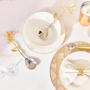 Style Stainless Steel Flatware <b>Set</b> Gold Polished Small <b>Coffee</b> <b>Sugar</b> Dessert & <b>Tea</b> Spoon Mirrored Steel Utensils - Product Image 4