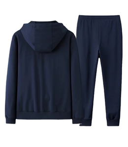 Ensemble de survêtement décontracté pour homme, respirant, à capuche, de haute qualité, pour l'extérieur, coupe régulière, idéal pour l'hiver et le jogging, avec logo personnalisé, vente en gros - Product Image 4