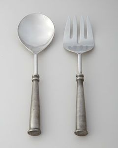 Élégant ensemble de service à salade en acier inoxydable avec un design mince et un attrait contemporain adapté aux occasions formelles - Product Image 6