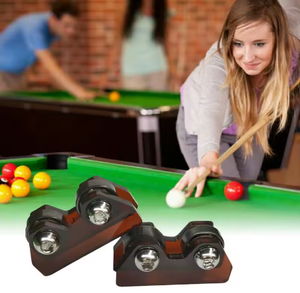 เครื่องตรวจสอบความตรงของไม้คิวบิลเลียด CUEELF รุ่นพรีเมียม สีน้ำตาล ทำจากอะคริลิก สำหรับไม้คิวพูล บิลเลียด สนุ๊กเกอร์ พร้อมลูกกลิ้งตรวจสอบ - Product Image 3