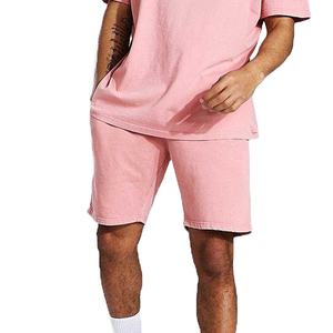 Ensemble de shorts pour homme en deux pièces avec logo personnalisé, lavage à l'acide, étiquette privée, imprimé, coupe ajustée, respirant, décontracté pour les sports d'été, pour homme - Product Image 3