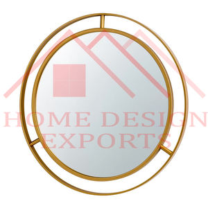 Marcos de latón Decoración de pared Espejo Metal Formas redondas únicas Latón Decoración de pared antigua Espejo de metal para el hogar Hoteles y restaurantes - Product Image 6