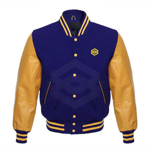 Chaquetas Letterman Profesionales de la Mejor Calidad, Ropa Casual para Hombre, Cálida para Invierno, Cuello Alto, Logotipo Frontal Personalizable, Proveedor de Pakistán - Product Image 1