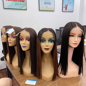 Perruques bob vietnamiennes extension de cheveux humains os droit couleur naturelle prix de gros jusqu'à 30 $ prêt à expédier - Product Image 1