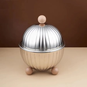 Casseroles arabes classiques design Pot en acier inoxydable de qualité alimentaire 304 avec support durable BPA Couvercle étanche Batterie de cuisine - Product Image 4