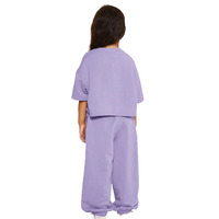 Ensemble haut court et pantalon pour garçons, à capuche, manches courtes, coupe ample, motif brodé, vêtements d'hiver pour enfants, 100 % coton
