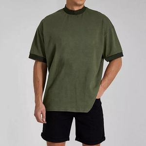 เสื้อยืดคอกลมสำหรับผู้ชายผ้าถักแบบพรีเมียมสำหรับ100% คอตตอนขนาดใหญ่แขนยาวปรับแต่งได้ - Product Image 2