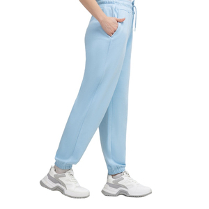 Pantalons de survêtement pour femmes, logo personnalisé en gros, taille haute, devant plat, hiver, détente, yoga, entraînement, course à pied, 100% coton - Product Image 2
