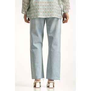 Jeans de Corte Recto y Estilo Simple WM-JNS-WS24-013, Tela Vaquera Lavable - Product Image 3