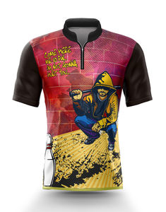 Polo de sport réversible pour hommes, uniforme de l'équipe de bowling avec nom personnalisé, maillot de football respirant et ample imprimé par sublimation - Product Image 5