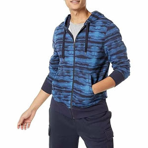 Sweat à capuche zippé unisexe en coton mélangé de haute qualité avec logo personnalisé pour hommes nouvelle collection hiver - Product Image 3