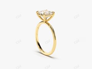 Anillo Solitario de Oro Amarillo Sólido de 18K con Moissanita Incolora de 1.50CTW, Claridad VVS, Certificado GRA, Joyería Fina Premium para Mujer - Product Image 3