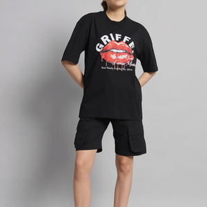 Ensemble deux pièces chemise et short à manches courtes décontracté pour femmes ensembles jumeaux respirants - Product Image 5