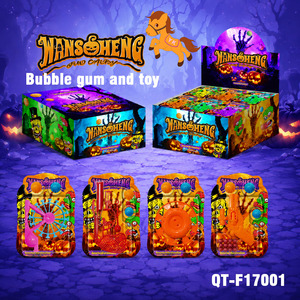 Set di Giocattoli a Tema Halloween QT-F17001 - 4 Giocattoli Interattivi Novità con Palline di Gomma in Scatola Espositiva per Feste - Product Image 1