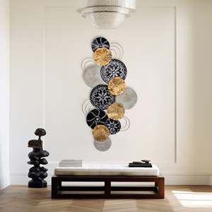 Modern Luxury <b>Wall</b> Art with Multicolour Metallic <b>Plate</b> Framed Iron Aluminium for Home Decor Including Bedrooms for Restaurants - Product Image 3