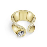 Bague ouverte pour homme en argent 925 avec pierres précieuses, design original de bijoux, fabricant de luxe, bords torsadés, rubis, zircone cubique taille marquise