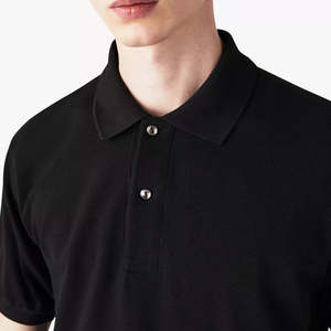 Logotipo personalizado de los hombres de Venta caliente para los polos Nuevo diseño Color sólido Tejido de punto transpirable Ropa casual OEM disponible - Product Image 2